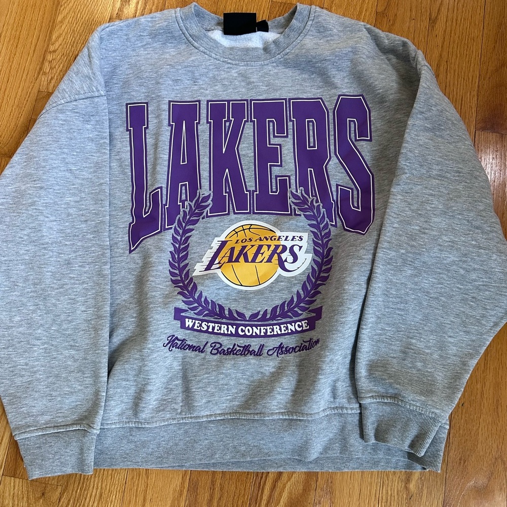 NBA Los Angeles Lakers Grey Crewneck